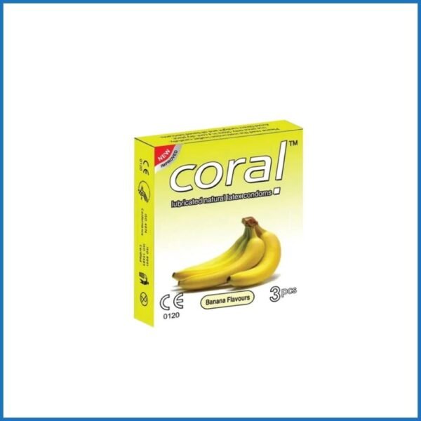 Coral Banana Flavour Condom 01