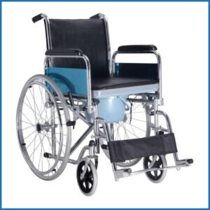 Easy Folding Wheelchair with Commode